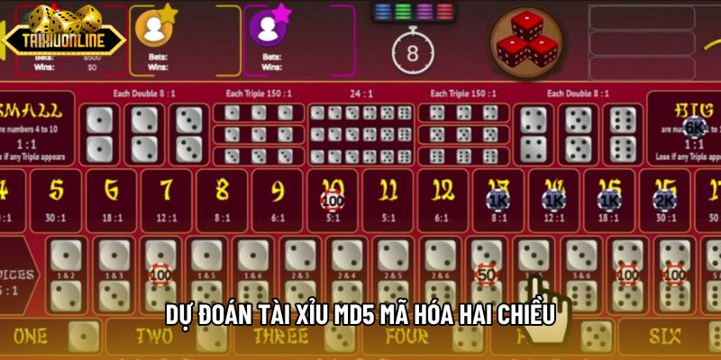 Dự đoán tài xỉu md5 mã hóa hai chiều