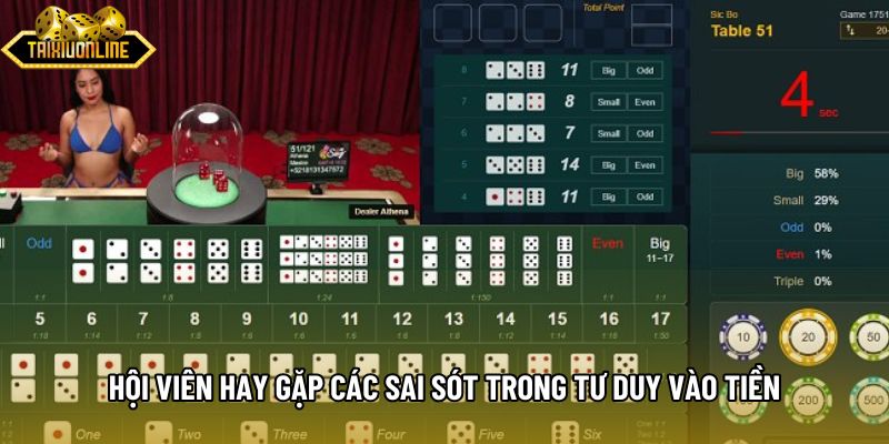 Hội viên hay gặp các sai sót trong tư duy vào tiền