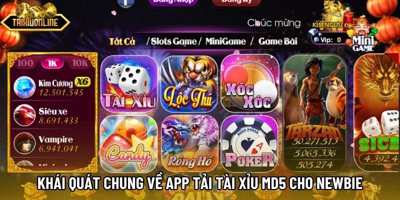 Khái quát chung về app tải tài xỉu md5 cho newbie