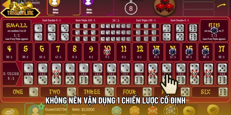 Không nên vận dụng 1 chiến lược cố định