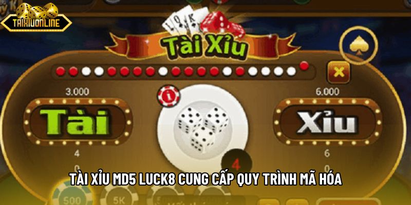 Tài xỉu md5 luck8 cung cấp quy trình mã hóa