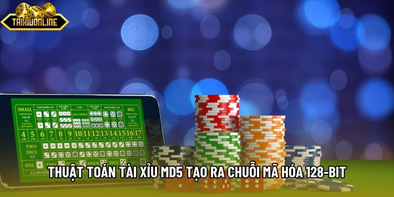 Thuật toán tài xỉu md5 tạo ra chuỗi mã hóa 128-bit